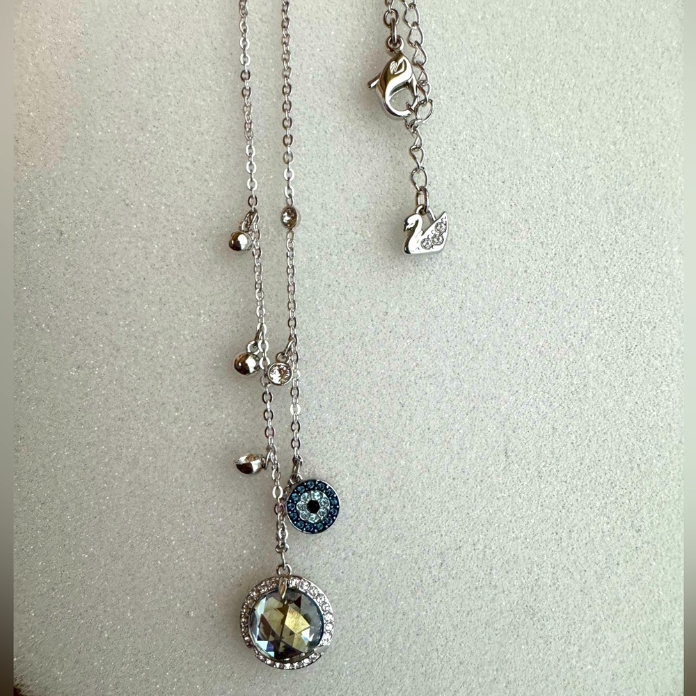Swarovski Evil Eye necklace with Gems